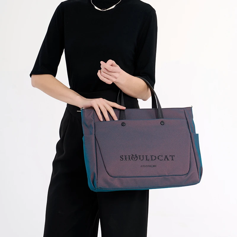 时尚通勤女电脑包13寸14寸笔记本包休闲上班手提包单肩斜挎公文包