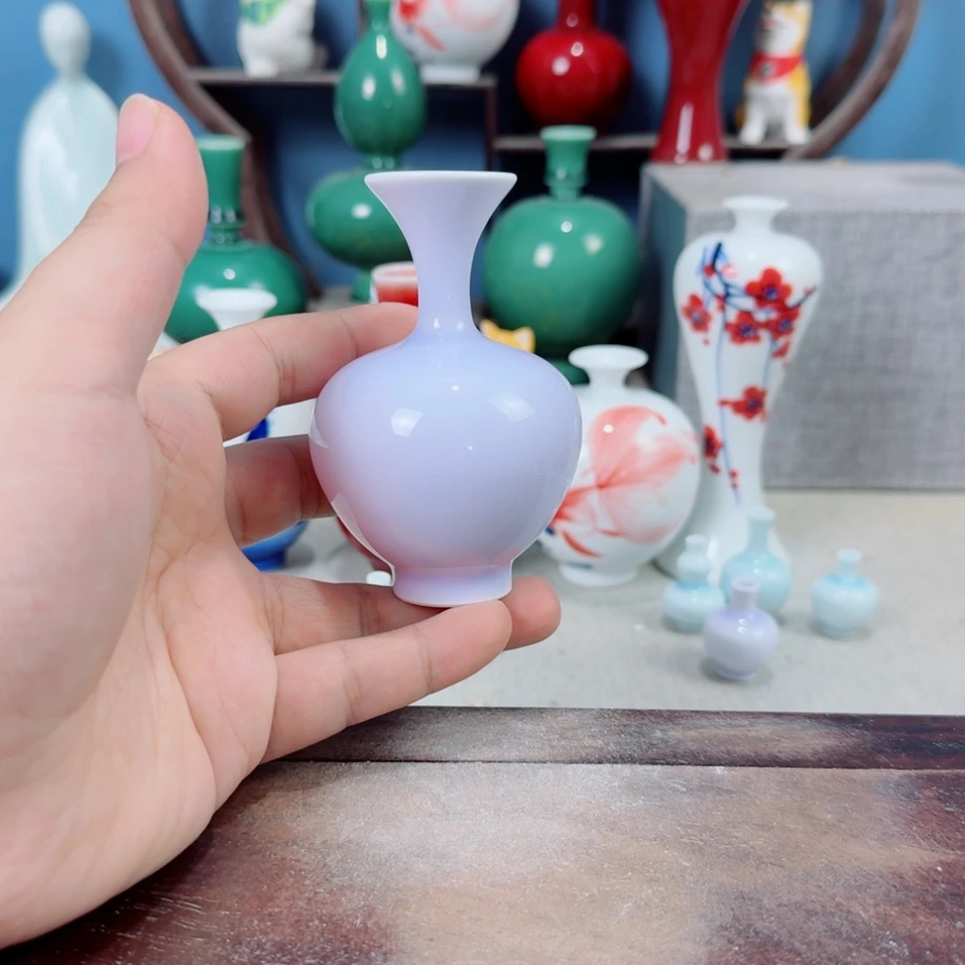 陶瓷手工小花器摆件