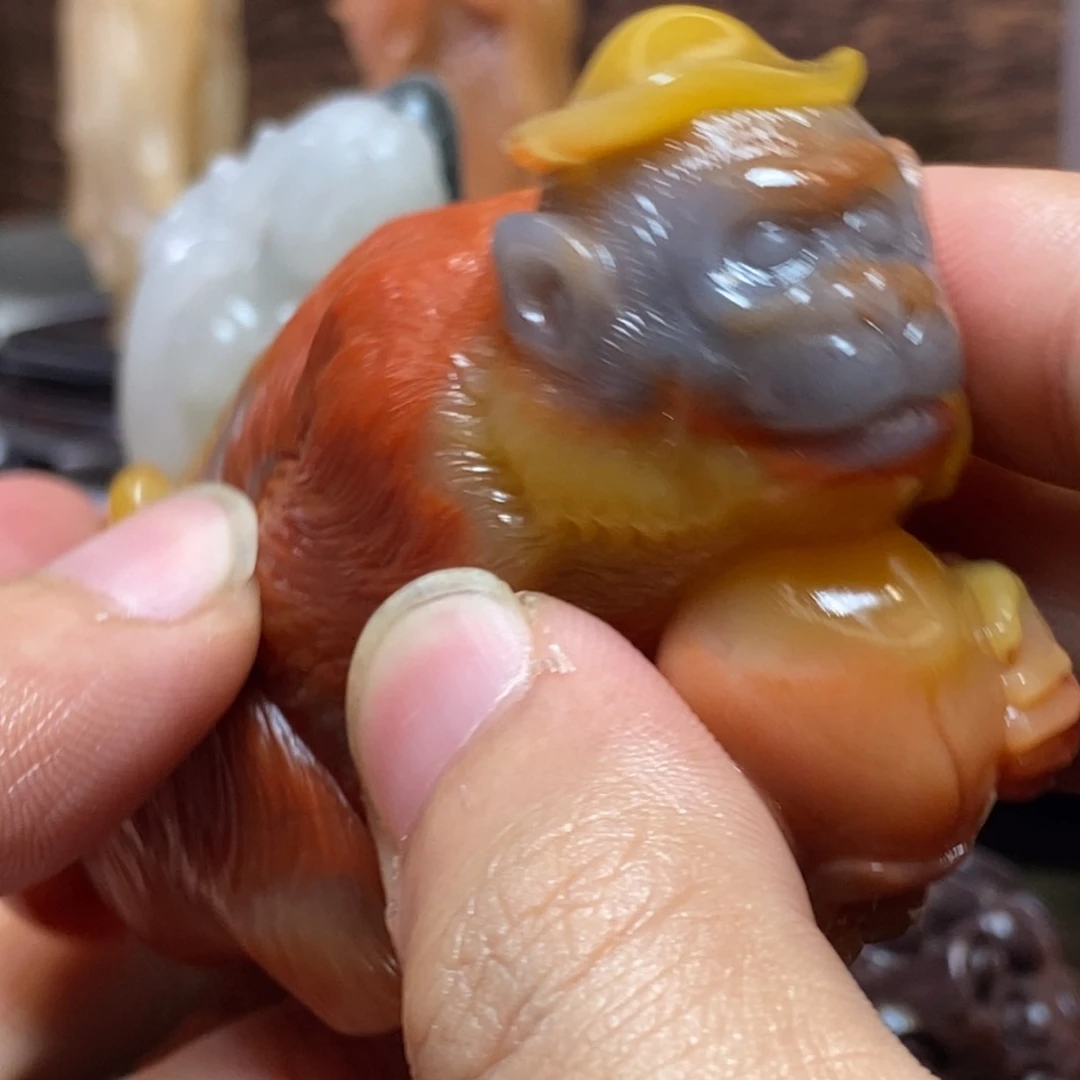 独***！印石寿山石高山五彩