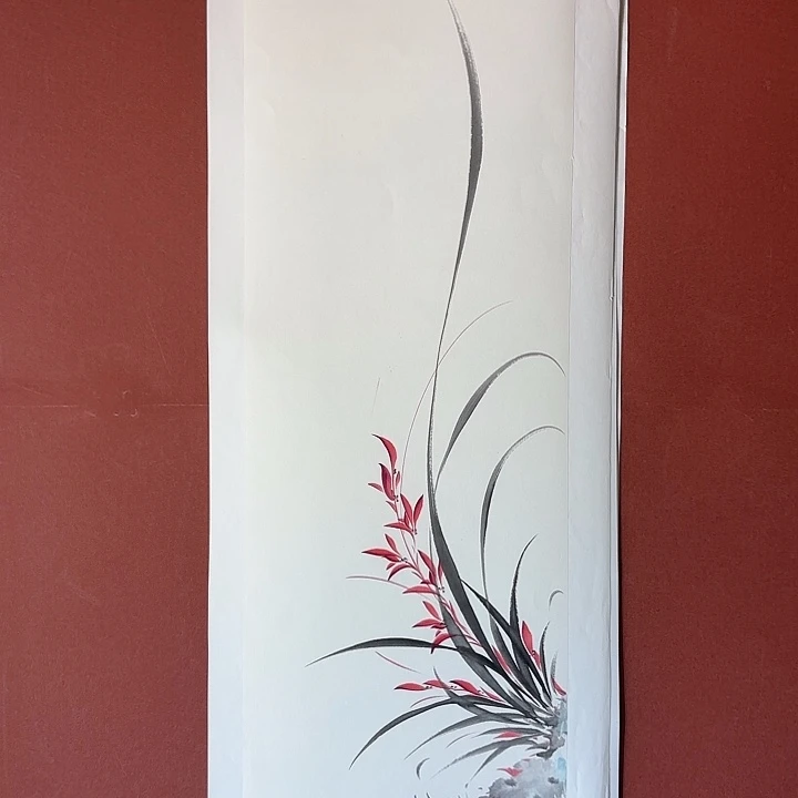 国画听兰老师花鸟