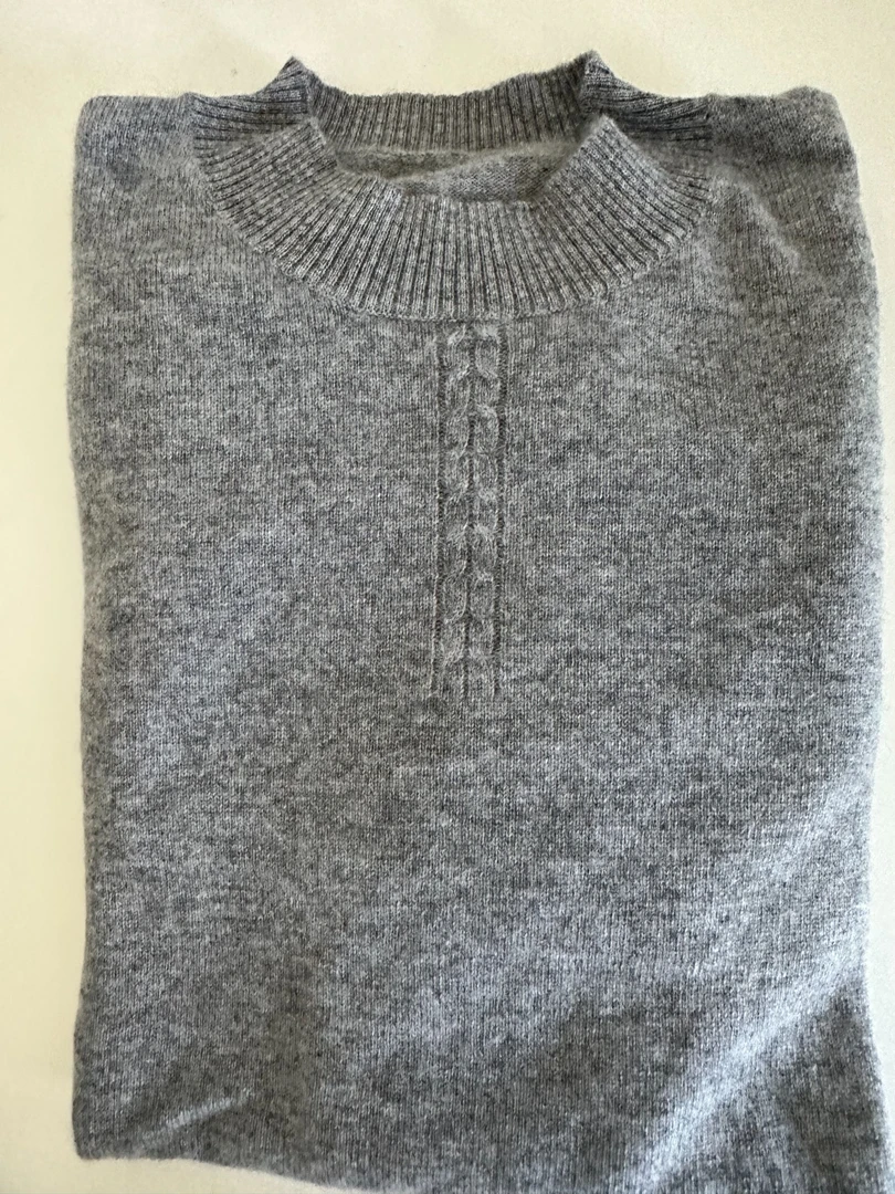 男士半高领春季新款打底羊绒衫