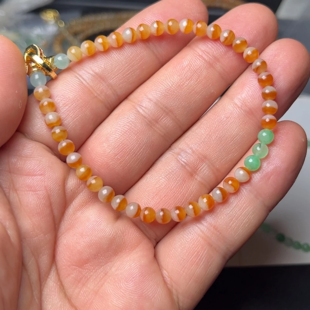 定制翡翠未镶嵌翡翠手串定制抛光