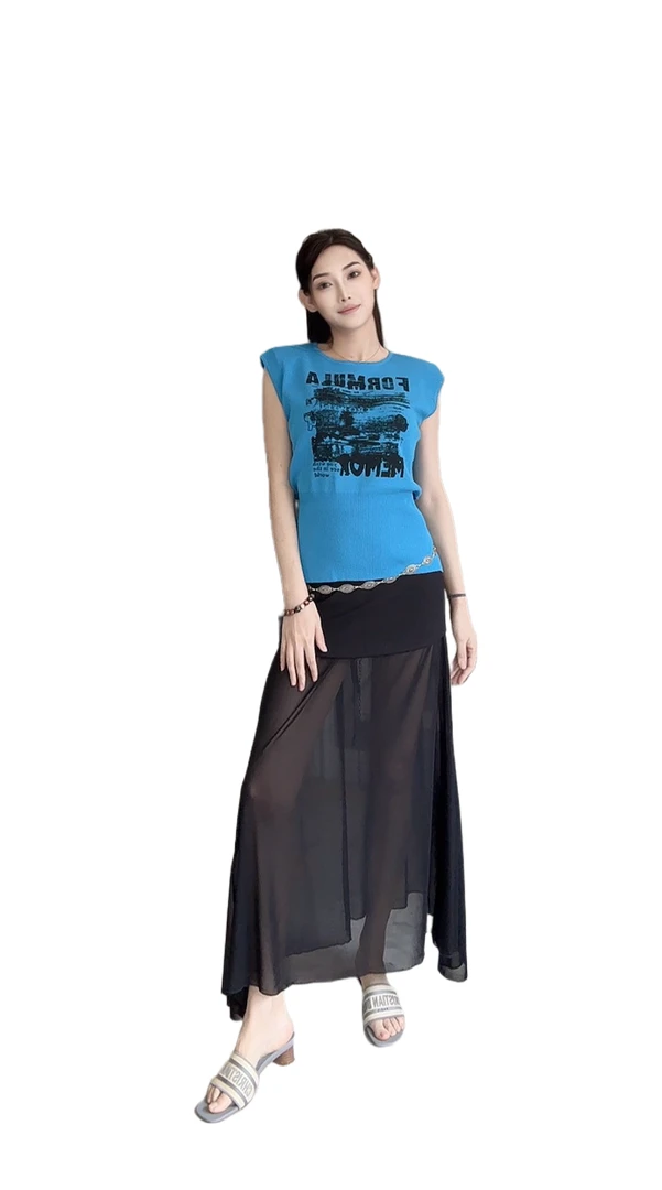 【宝盒家】现货 蒲公英之梦-春夏针织背心/蓝色主推