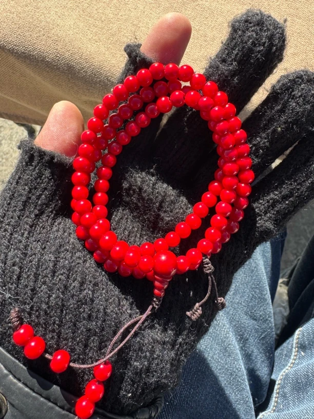 色达怀业琉璃念珠108，小尺寸0.6