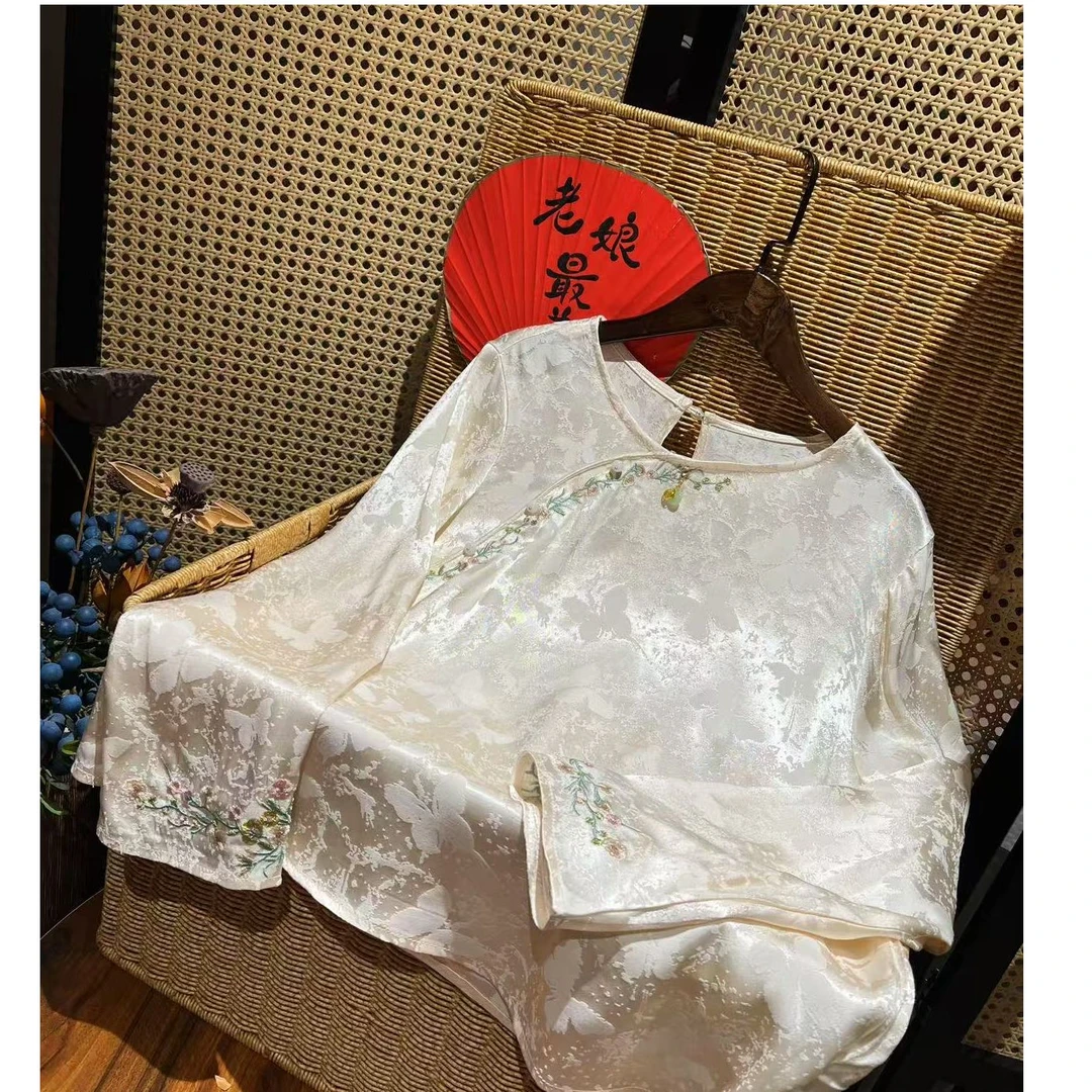 戚薇原创（蝶恋花）夏季时尚重工高品质国风旗袍