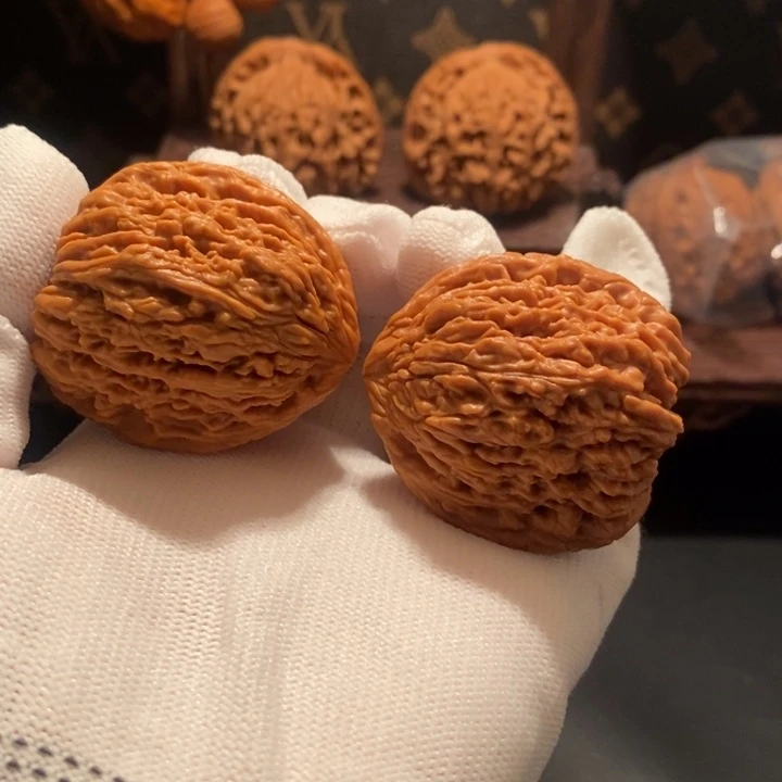 文玩核桃把件z*高炮拉丝凹底