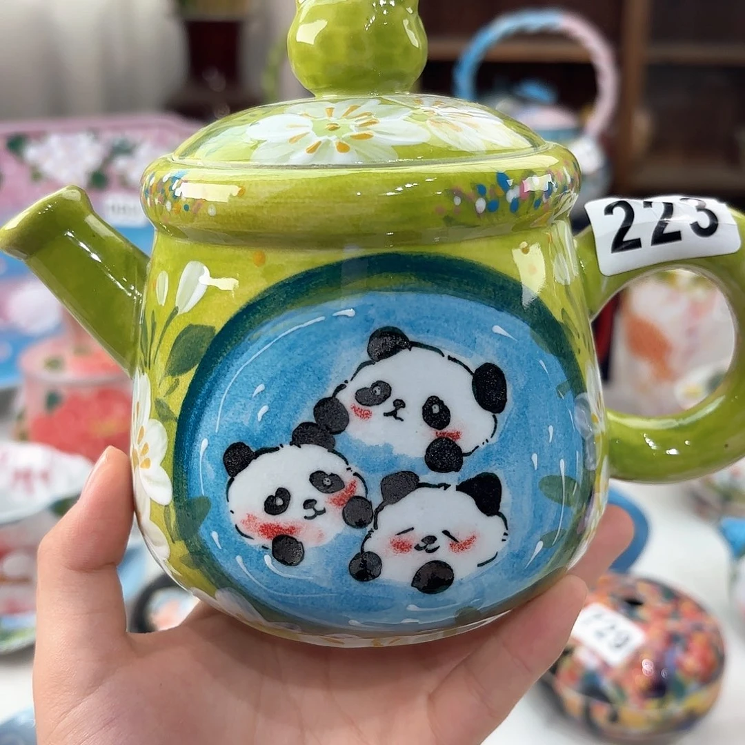 景德镇手绘高温釉下彩陶瓷茶具