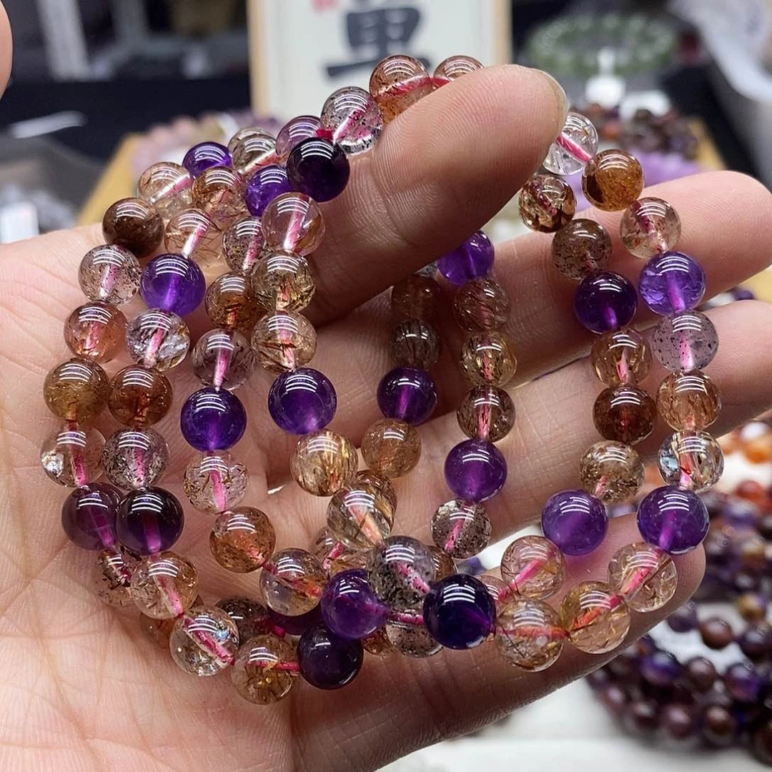 水晶手链未镶嵌多样性发货发一条