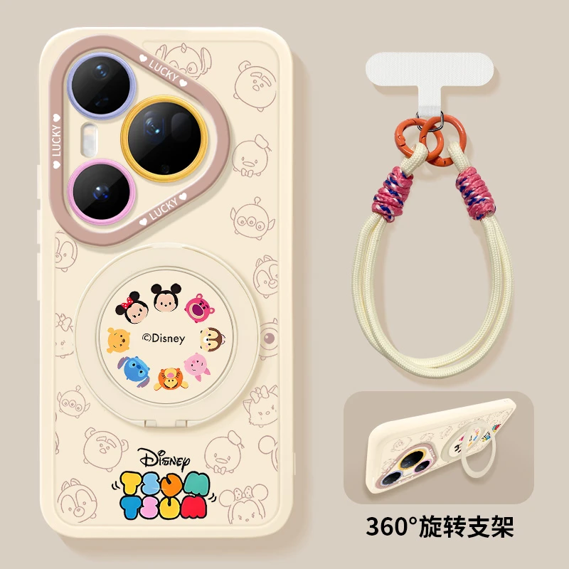 360旋转支架适用华为pura80手机壳p80pro新款硅胶p70带挂绳ultra