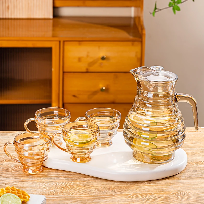 耐热水壶水杯套装耐热玻璃家用冷水壶水具套装