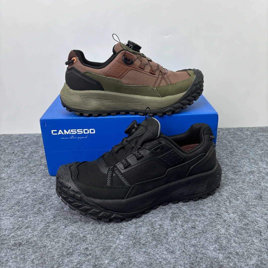 CAMSSOO美骆世家秋冬真牛皮防滑耐磨减震缓震防水户外徒步登山鞋