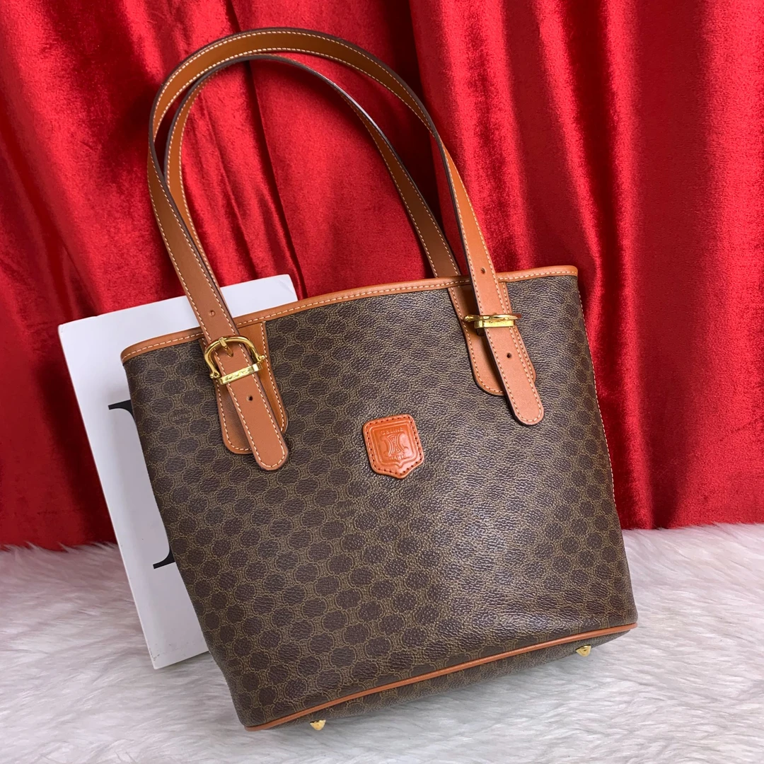 95新 Celine/思琳 老花水桶包/WJ09810075/0075/修复品