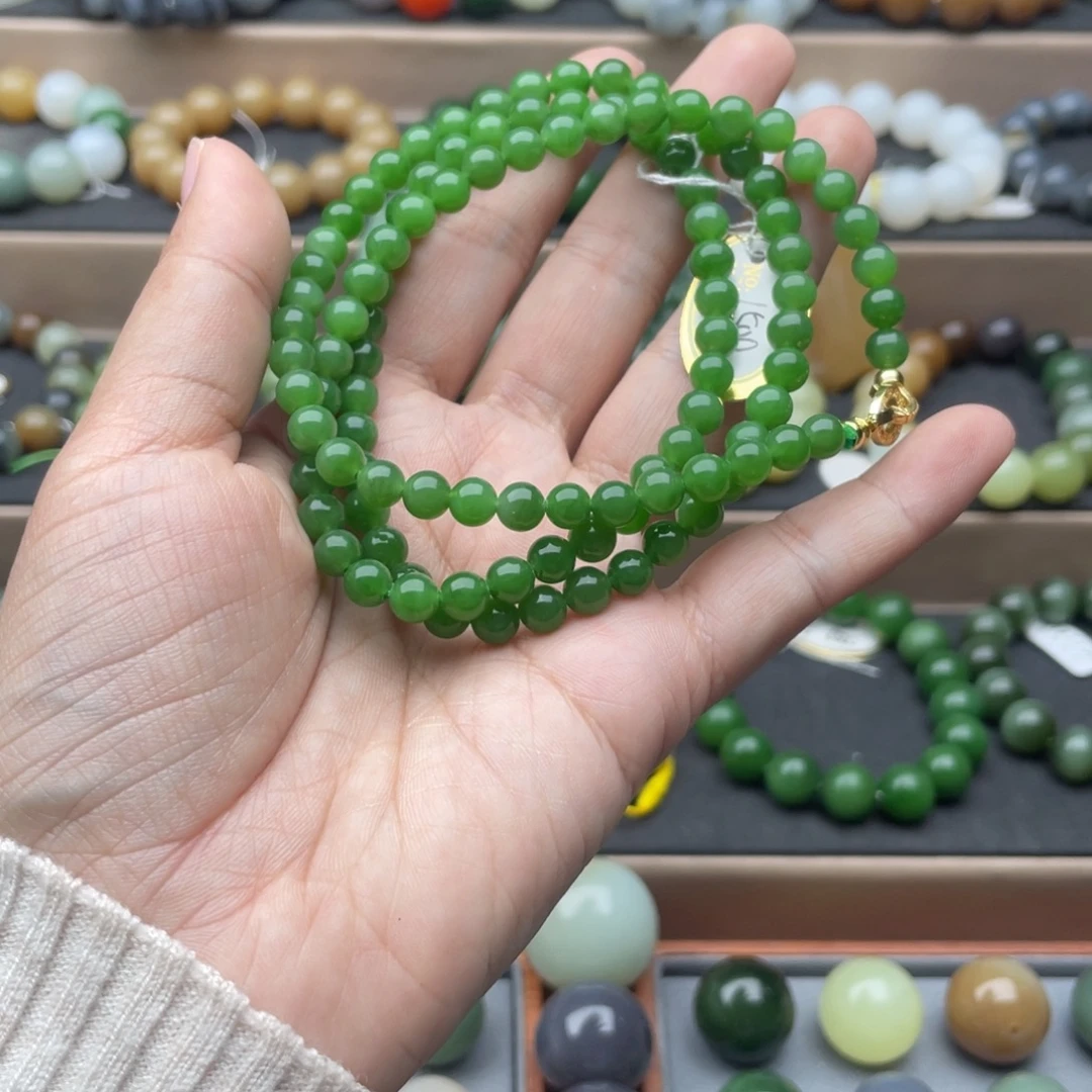 和田玉未镶嵌手链6