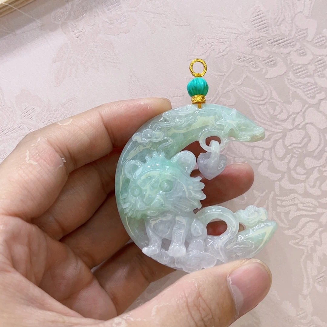 翡翠合金吊坠(赠链)代编织