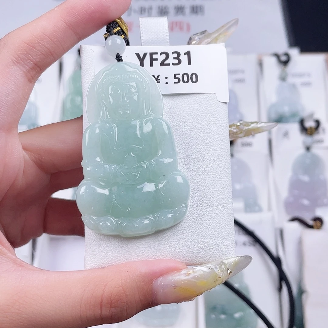 翡翠未镶嵌颈饰YF231