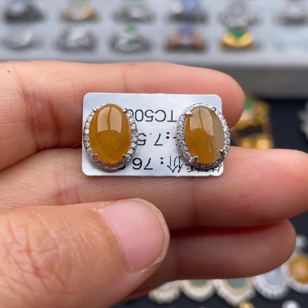 翡翠银S925镶嵌吊坠(不含链)