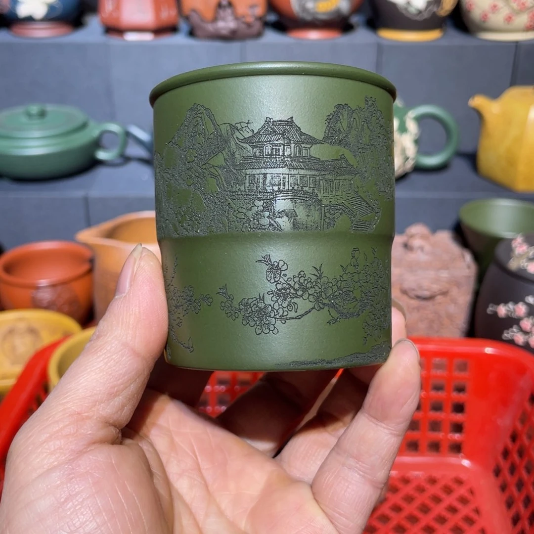 原矿紫砂手工主人杯