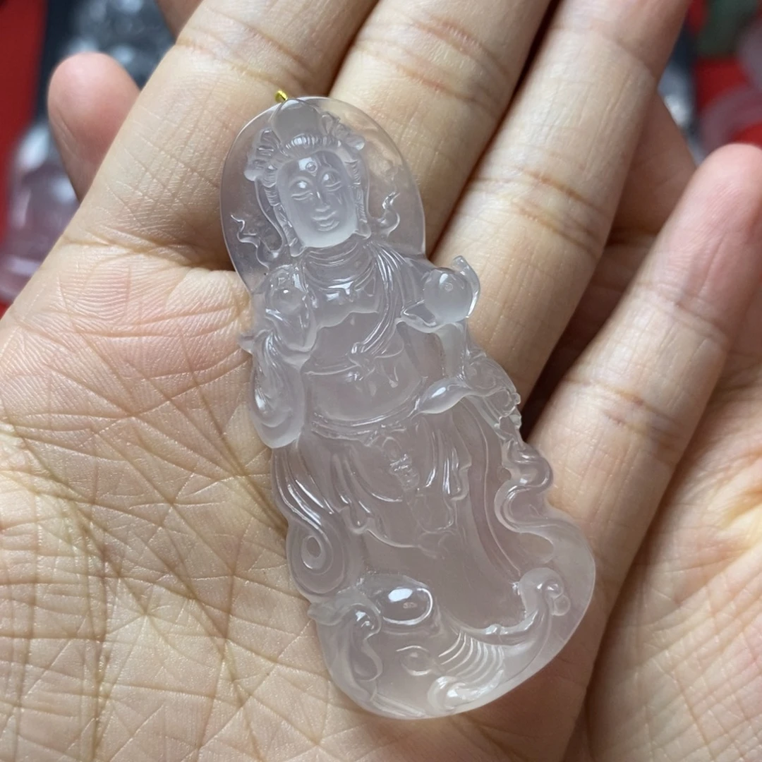 同***人石英质玉合金吊坠