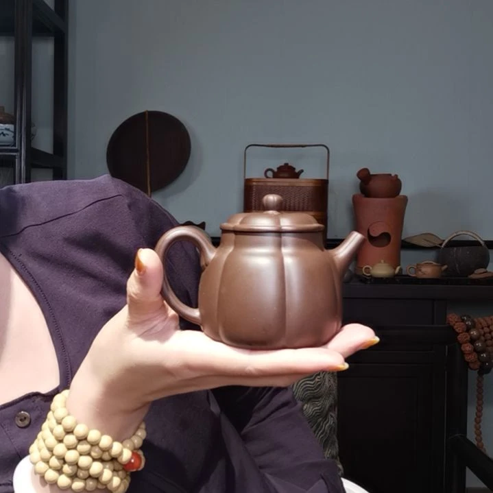 【闪购商品】紫砂茶壶茂*筋纹器半手工