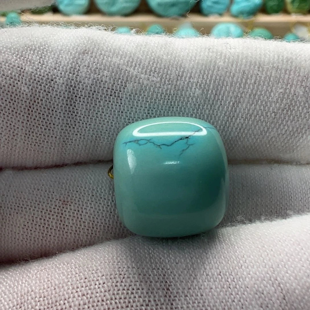 未镶嵌绿松石老型珠14.2x13mm