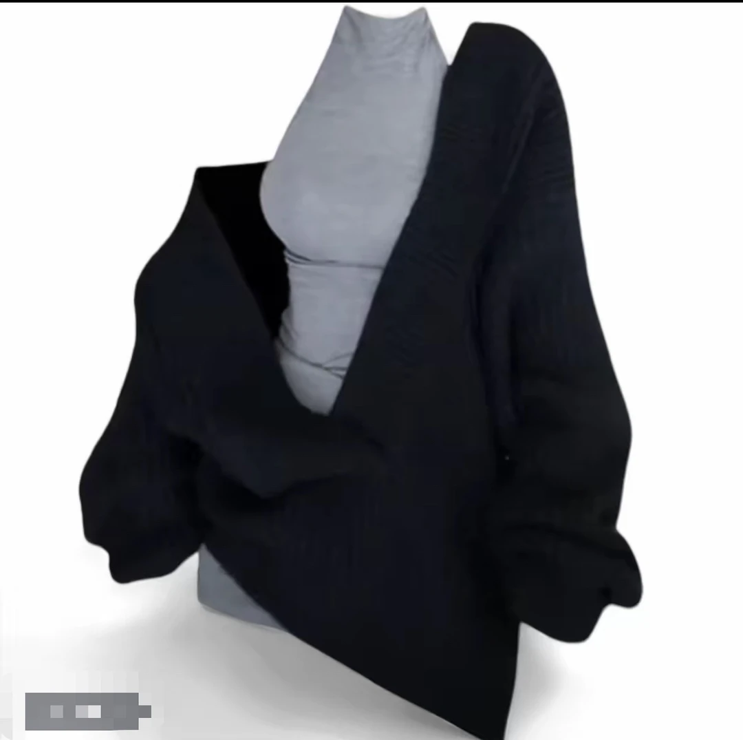 大码女冬季新款极简风针织两件套冬季长袖高级感连衣裙622/622-1