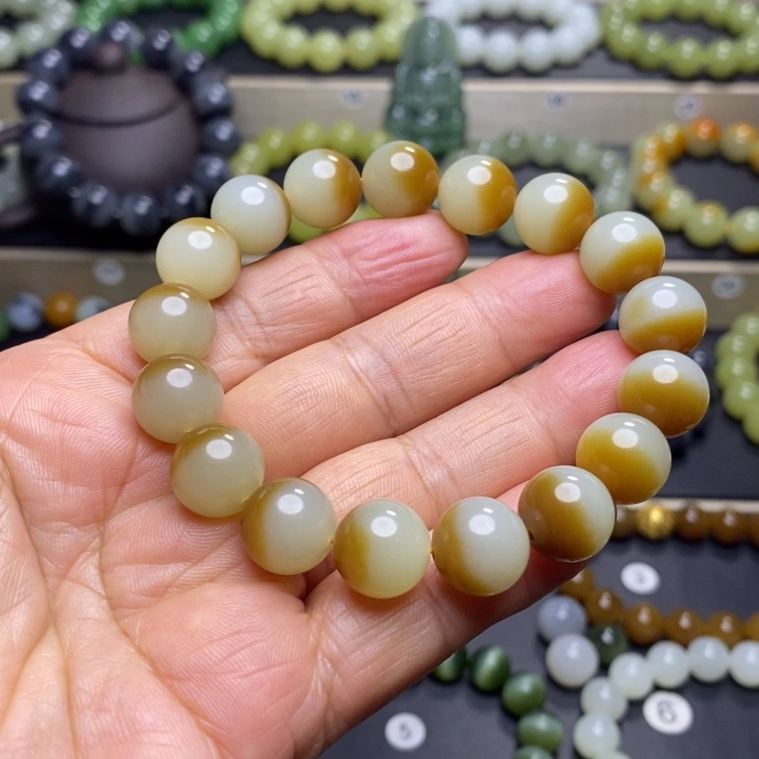 和田玉未镶嵌手串