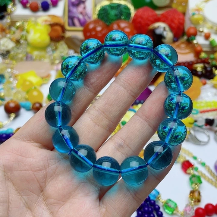 树脂制品82号蓝色手串