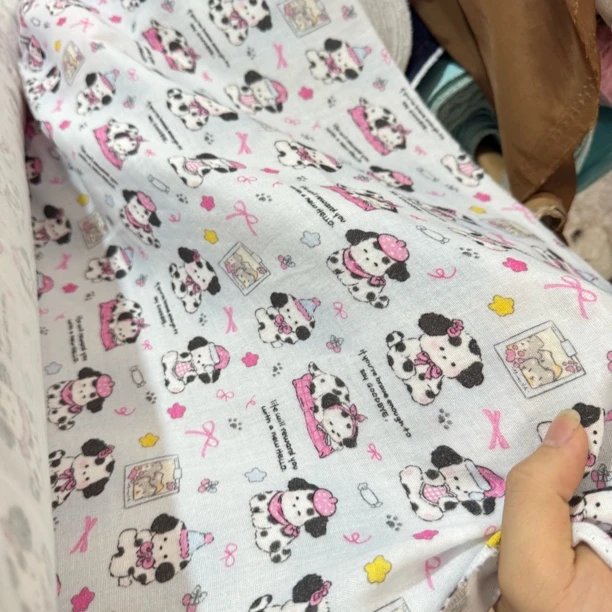 49 纯棉a类棉数码印花超级柔软亲肤双层纱面料2米价