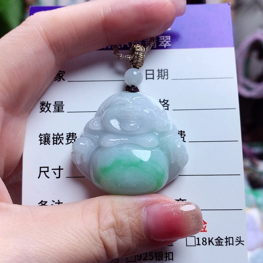 颈饰未镶嵌翡翠佛公30