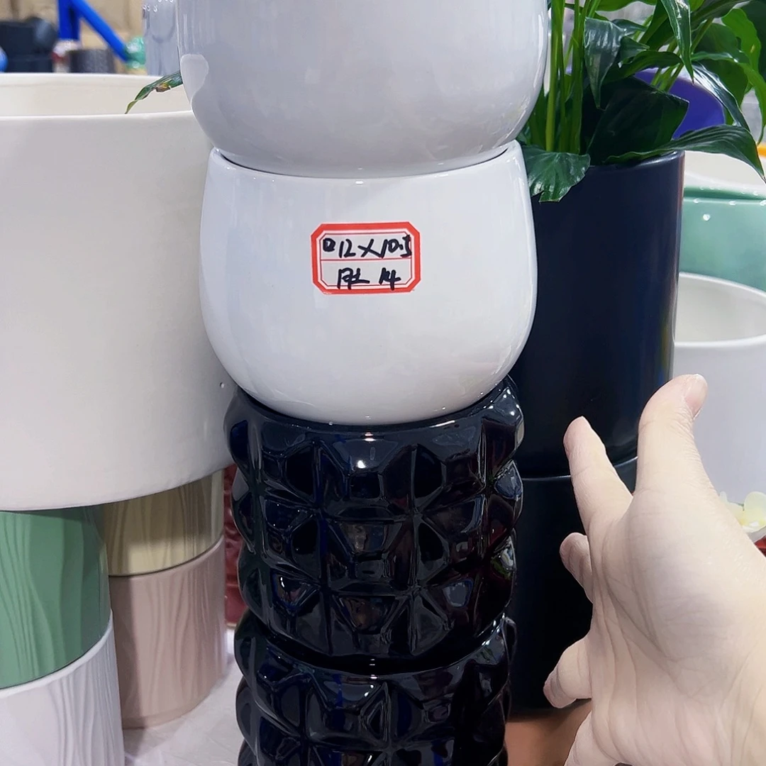 外贸尾单陶瓷花盆凑单10米包邮