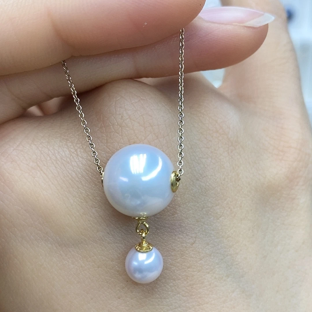 吊坠(赠链)淡水珍珠银S925镶嵌