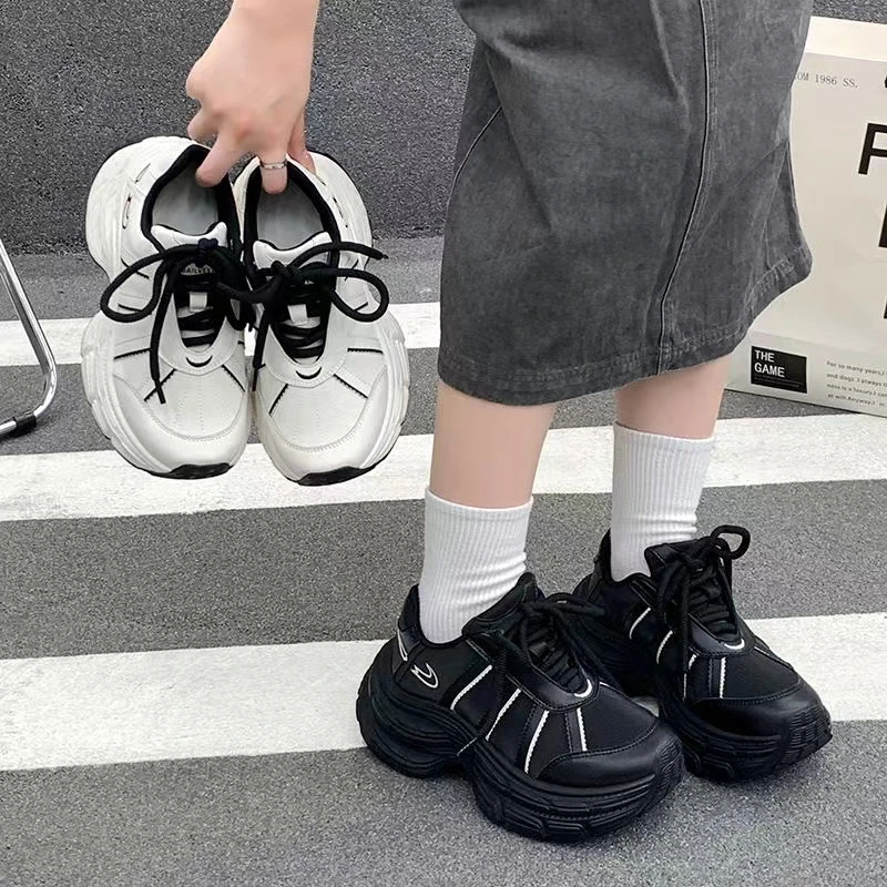 m81秋季新款女鞋时尚休闲百搭潮流女鞋ins厚底