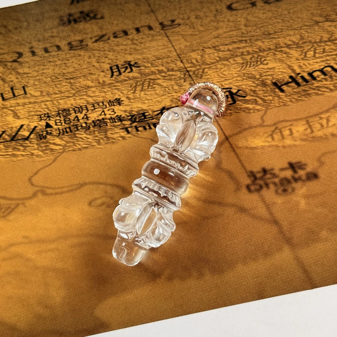 合金吊坠 珠宝【三宝】水j金刚杵吊坠D018