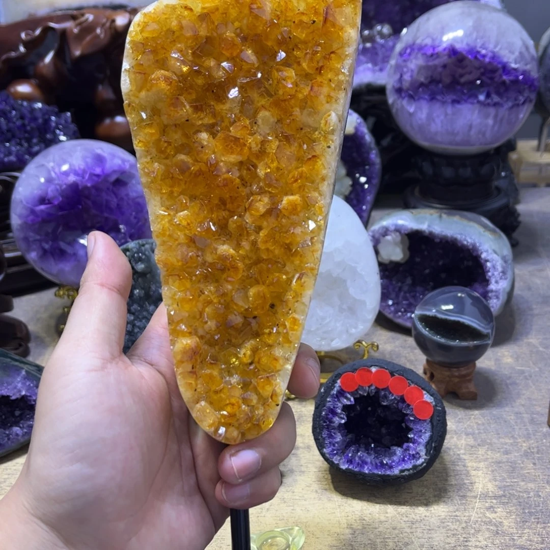 摆件水晶未镶嵌1黄水晶