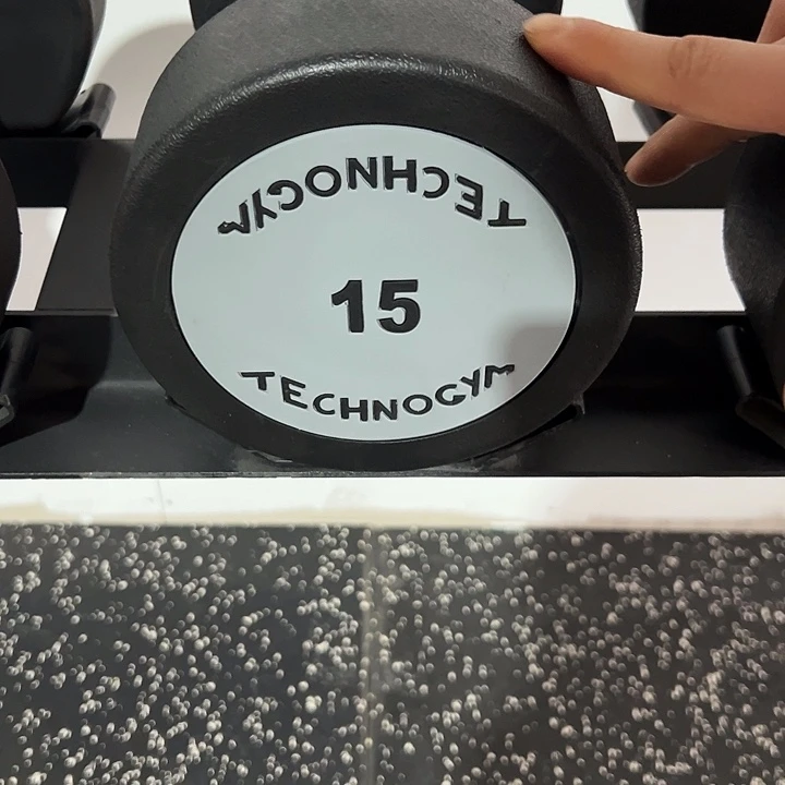 全新纯钢泰诺哑铃15公斤一对粉色