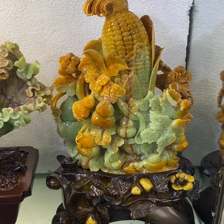 石材k****n家局摆件大丰收