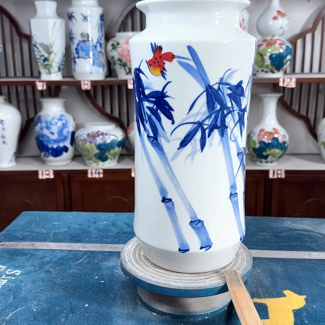 摆件景德镇陶瓷书竹