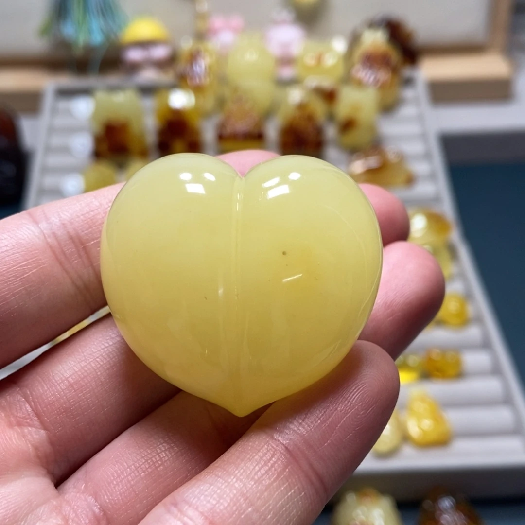 琥珀未镶嵌裸石天然琥珀蜜蜡吊坠
