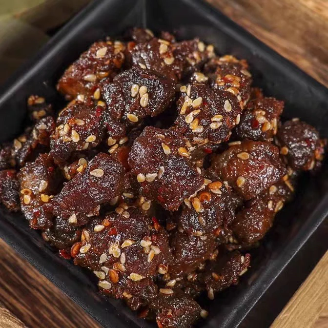 原味风干牛肉粒内蒙古特产零食即食牛肉干边角料