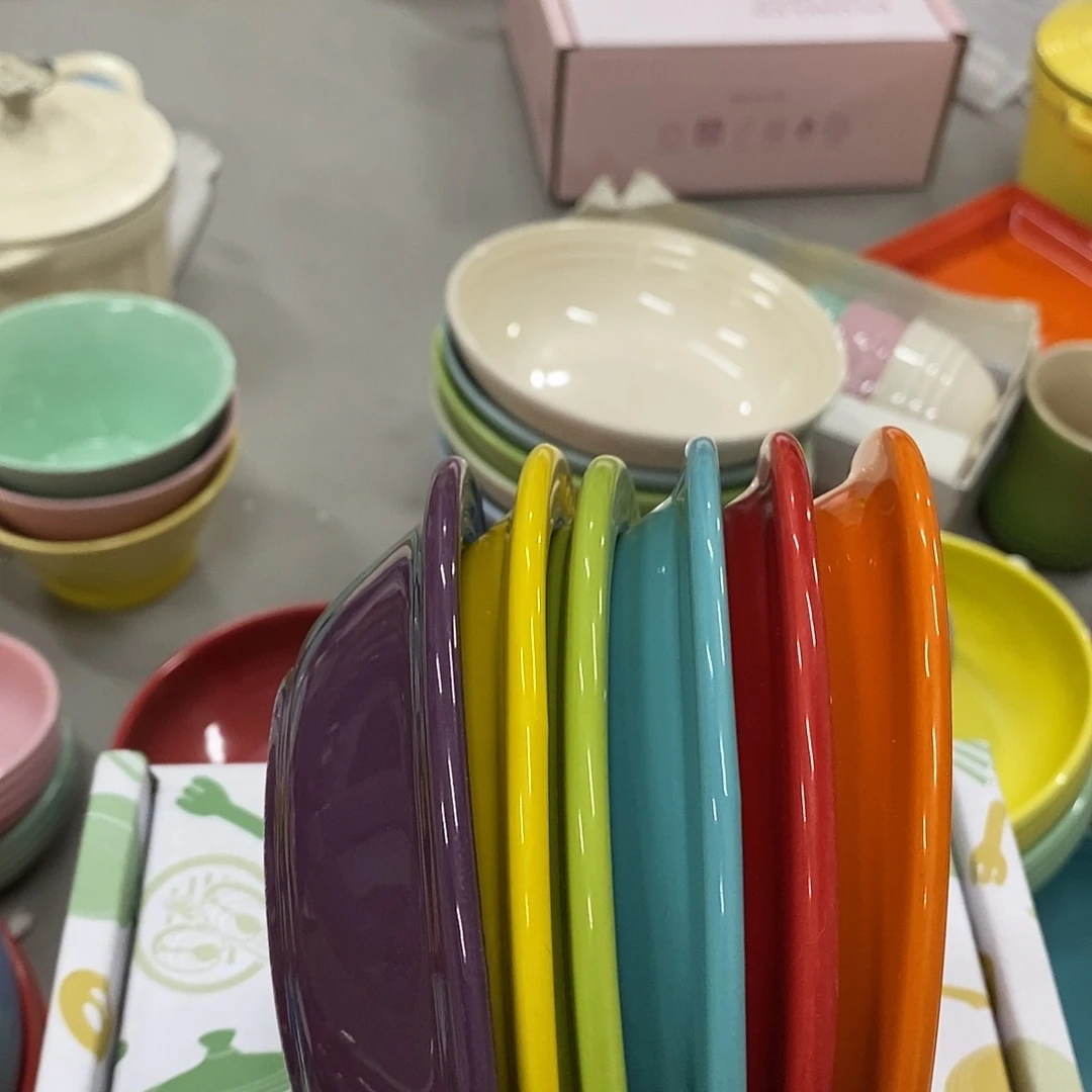 陶瓷彩虹色小草帽