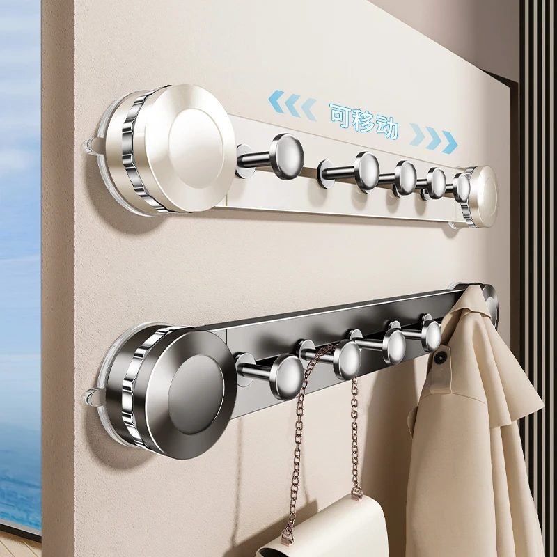 吸盘门后挂钩免打孔强力承重挂衣架入户门壁挂钩子衣服收纳置物架