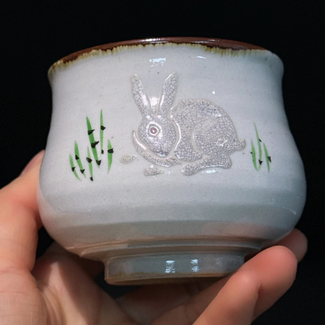 万古烧，彩万古，村濑等三印章款