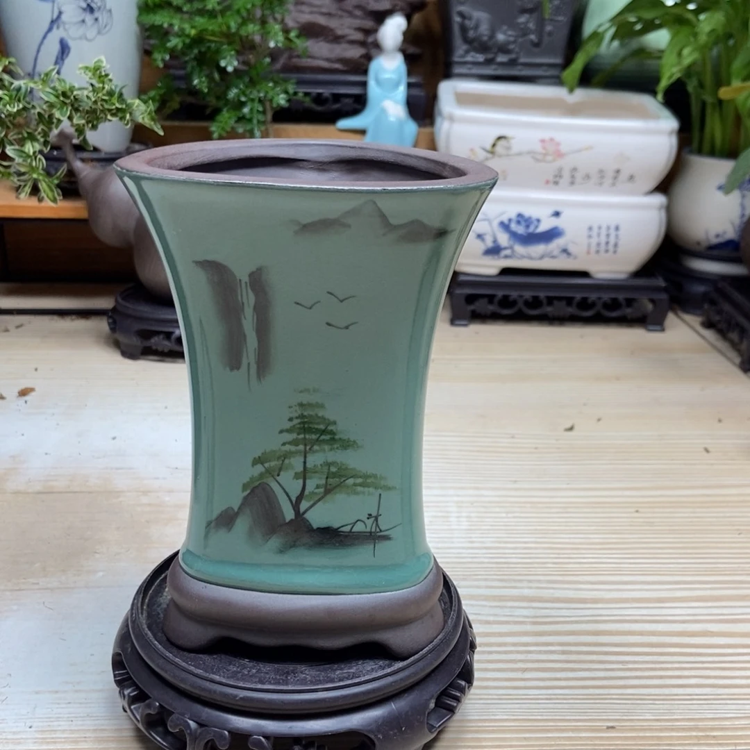 瓷片陶瓷花盆陶瓷艺术