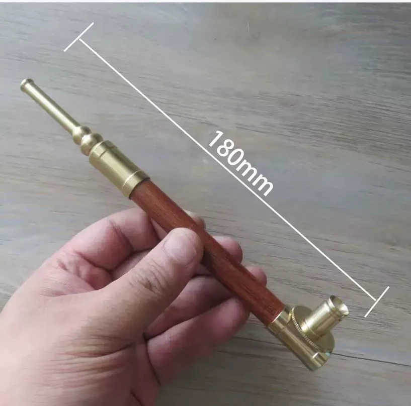 红檀木一口香水烟锅1801