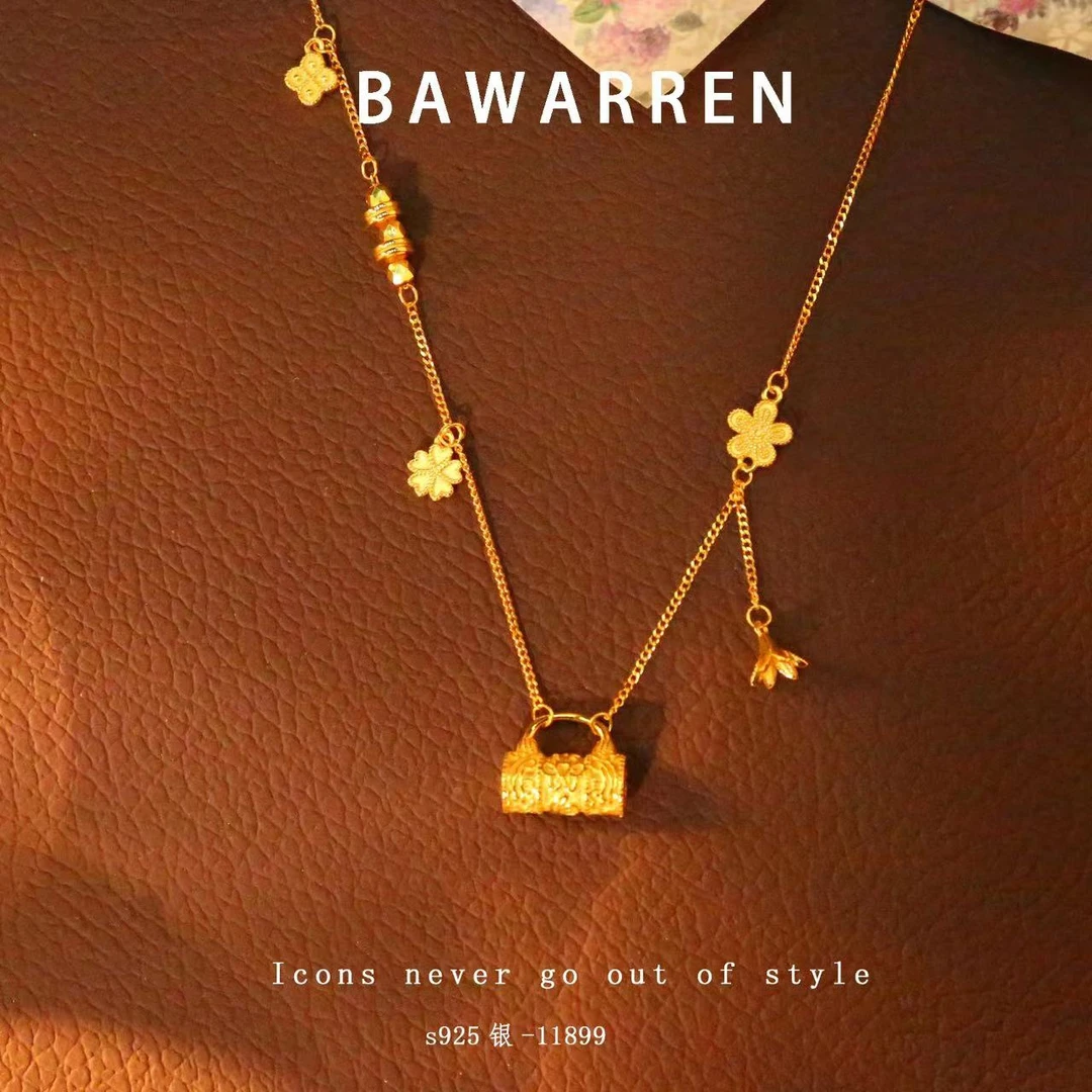 Bawarren 坠链均925银 11899-【繁华包包】轻奢项链百搭时尚