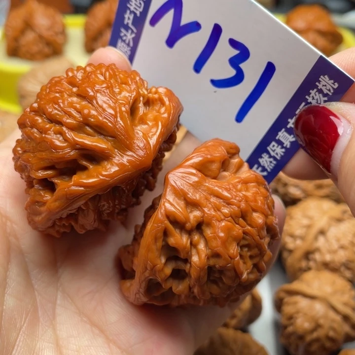 文玩核桃把件蛇头45