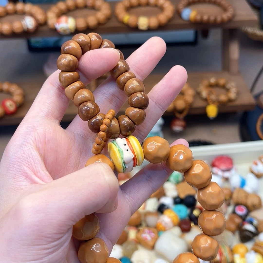 库克手串林***壳搭配小猪汉堡