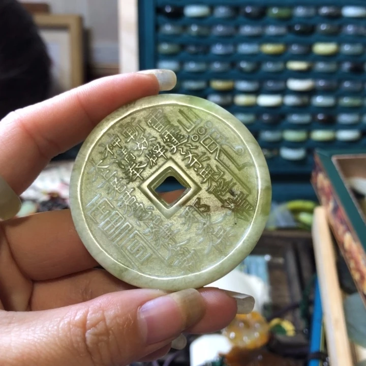 岫玉未镶嵌岫玉戒圈