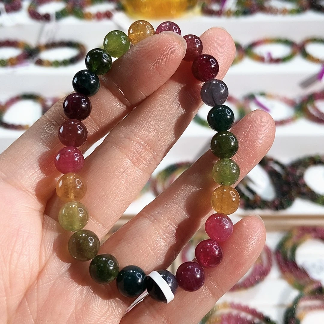 碧玺手链未镶嵌G2316素圈颜色微差