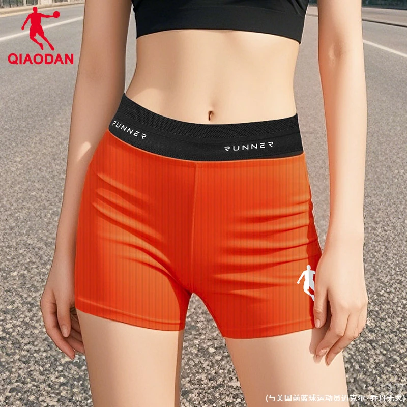 乔丹专业马拉松跑步短裤女2025春季新款透气运动五分裤女士压缩裤